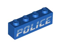 BRICK 1X4, NO. 84: {ярко син}