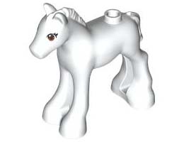 FOAL, W/ HOLE, DIA. 1.5, NO. 7: {бял}