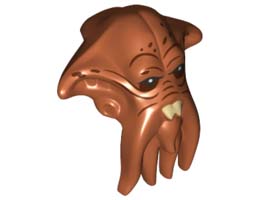 MINI CREATURE HEAD, NO. 115: {тъмно оранжев}