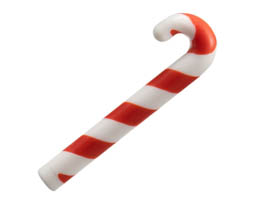 Minifigure, Utensil Cane, Red Candy Stripe Pattern: {бял}