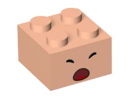 BRICK 2X2, NO. 164: {светло нуга}