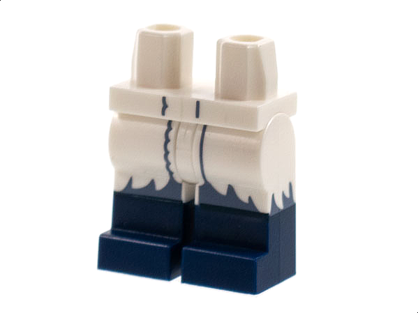 Hips and Legs with Dark Blue Boots, Coattails with Sand Blue Trim Pattern: {бял}