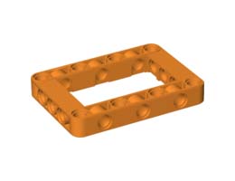 Греда, рамка 5X7 с дупки Ø 4.85: {ярко оранжев}