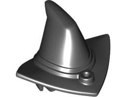 Minifigure, Hair Combo, Hair and Witch Hat, Hole for Pin in Front: {черен}