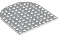 Plate, Round 10 x 10 Rounded End: {бял}