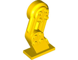 Large Figure Leg Left with Pin: {ярко жълт}