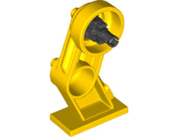 Large Figure Leg Right with Pin: {ярко жълт}