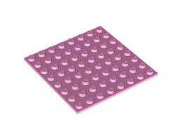 BASE PLATE 8X8, ADHESIVE: {светло пурпурен}