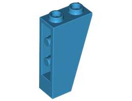 Покривна плочка 1X2X3/74° инверсна: {тъмно небесносин}