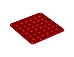 BASE PLATE 6X6, FLEX, NO. 2: {ярко червен}