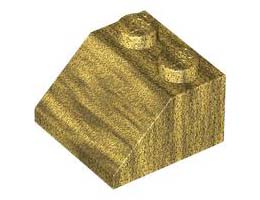 Покривна плочка 2X2/45°: {топло златист}