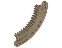1/4 CIRCLE, GEAR RACK 6X6: {пясъчно жълт}