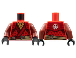 Torso Tunic, Dark Red Hems and Leaves, Shoulder Pads, Medium Nougat Scarf, Tan Belt Pattern / Dark Red Arms / Black Hands: {ярко червен}