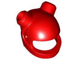 MINI HELMET, NO. 361: {ярко червен}