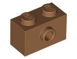 BRICK 1X2 W/ 1 KNOB: {умерен нуга}