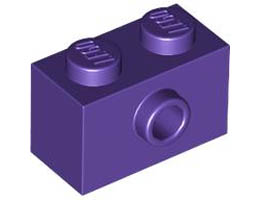 BRICK 1X2 W/ 1 KNOB: {светло виолетов}