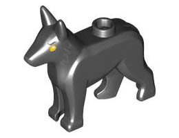 DOG, W/ KNOB, NO. 9: {черен}
