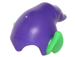 Minifigure, Headgear Hat, Elf Drooping with Pointed Ears with Magenta Top Pattern (Green Goblin) : {светло виолетов}