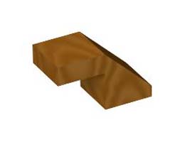 ROOF TILE 1X2, DEG. 45, W/O KNOBS, NO. 4: {златно мастило}
