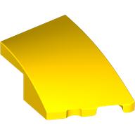 BRICK 2X3, OUTSIDE BOW, RIGHT: {ярко жълт}