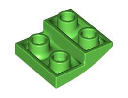 Тухличка 2X2X2/3 инверсна дъга: {ярко зелен}