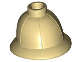 Minifigure, Headgear Pith Helmet: {тухлено жълт}