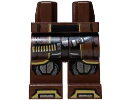 Hips and Legs with Dual Holsters, Black Coattails, Silver and Pearl Dark Gray Knee Pads, Dark Tan Ammunition Belt and Toes Pattern: {тъмно кафяв}