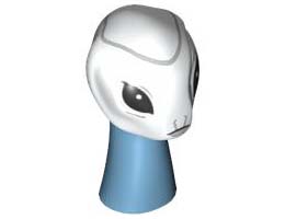 MINI CREATURE HEAD, NO. 149: {бял}