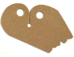 Minifigure Poncho Cloth Asymmetric, Tattered (SW Obi-Wan): {пясъчно жълт}