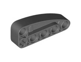 SHELL 5X1X2, W/ CROSS HOLE: {тъмно каменно сив}