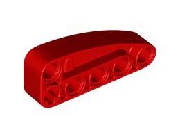 SHELL 5X1X2, W/ CROSS HOLE: {ярко червен}