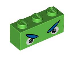 BRICK 1X3, NO. 66: {ярко зелен}