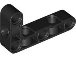 Technic, Liftarm, Modified Perpendicular Holes Bent Thick L-Shape 3 x 5: {черен}