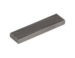 FLAT TILE 1X4, NO. 188: {металическо сребрист}