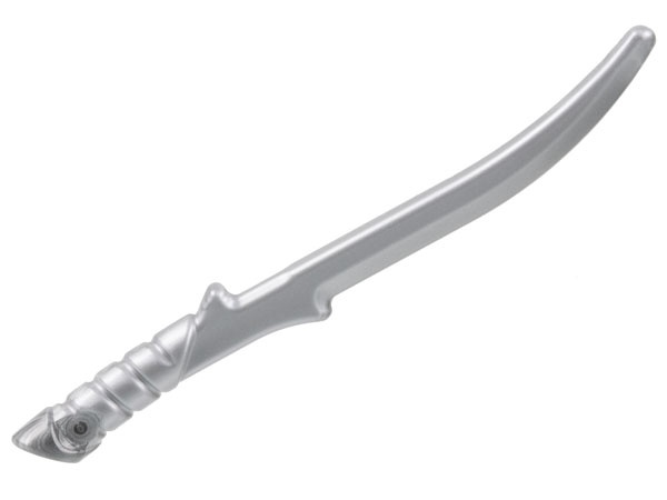 Minifigure, Weapon Sword, Elven Warrior Blade with Short Hilt: {сребърно метален}