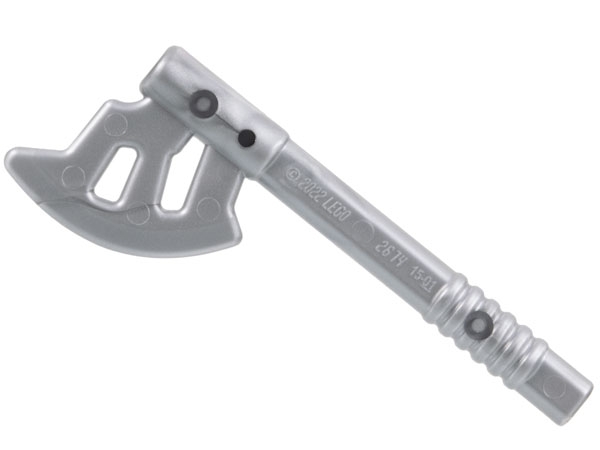 Minifigure, Weapon Axe, Dwarven: {сребърно метален}