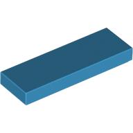 Плоска плочка 1x3: {тъмно небесносин}