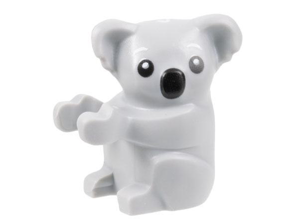 Koala with Black Eyes and Nose Pattern: {умерено каменно сив}