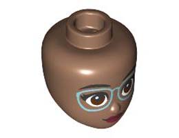 MINI DOLL, HEAD, NO. 367: {умерено кафяв}