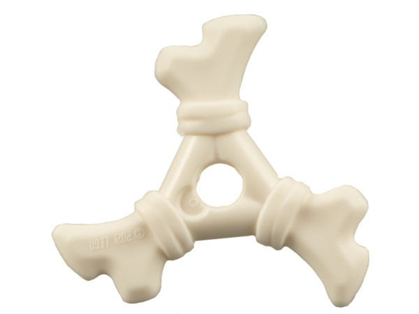 Minifigure, Weapon Bone Shuriken Throwing Star: {бял}