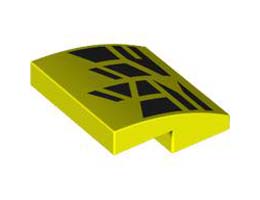 PLATE, W/ BOW 2X2X2/3, NO. 67: {пъстро жълт}