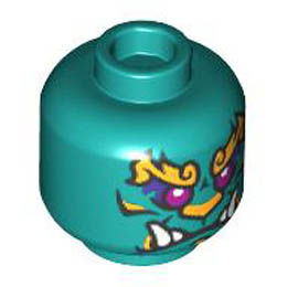 MINI HEAD, NO. 3910: {ярко синьо-зелен}