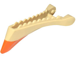 Skimwing Jaw Lower with Orange Fin Pattern: {тухлено жълт}