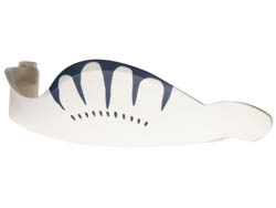 Tulkun NaVi Whale Jaw Right with Dark Blue Markings Pattern: {бял}