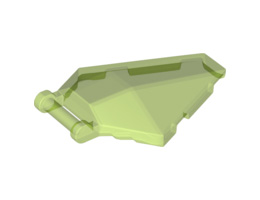 Windscreen 6 x 4 x 1 Hexagonal with Bar Handle : {прозрачно ярко зелен}