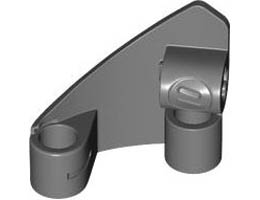 RIGHT PANEL CURVED 3X3X2, NO. 1: {тъмно каменно сив}