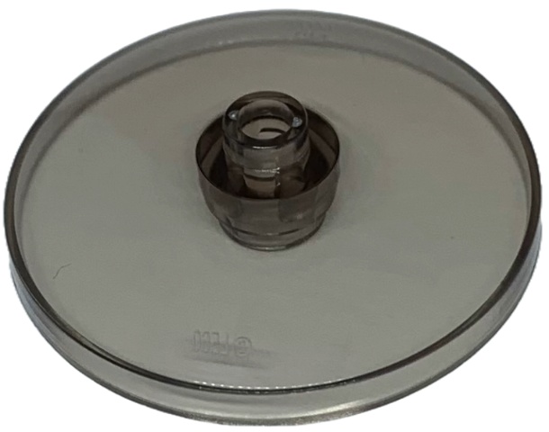Dish 4 x 4 Inverted (Radar) with Open Stud: {прозрачно кафяв}