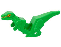 Motorcycle Fairing, Stuntz Velociraptor Bike with Yellow Eyes and Orange Markings Pattern: {ярко зелен}