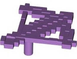 Minifigure, Weapon Crossbow with Arrow Pixelated (Minecraft): {умерено лавандулов}