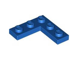 CORNER PLATE 1X3X3: {ярко син}